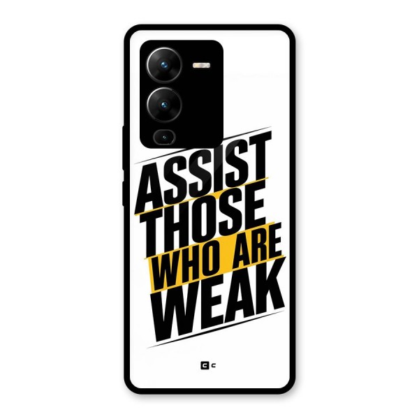 Assist Weak Glass Back Case for Vivo V25 Pro