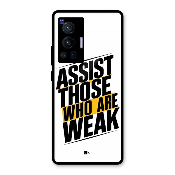 Assist Weak Glass Back Case for Vivo X70 Pro