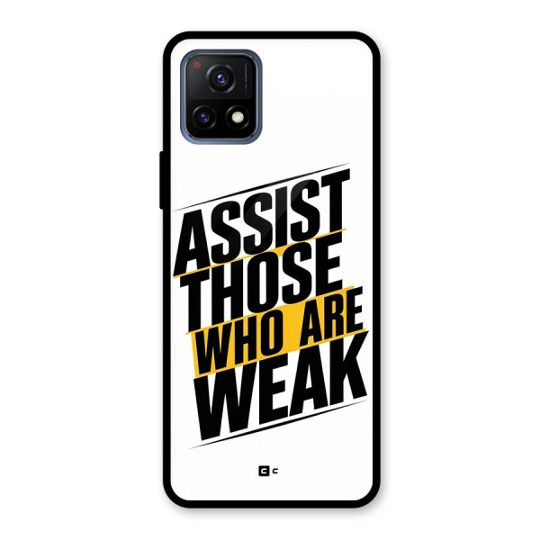 Assist Weak Glass Back Case for Vivo Y72 5G