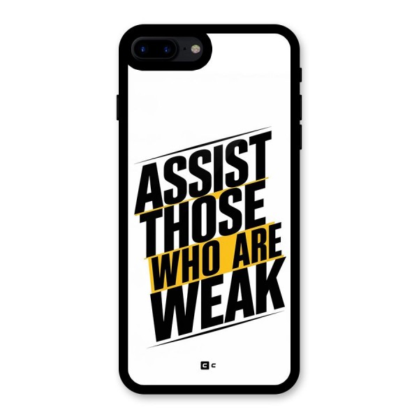 Assist Weak Glass Back Case for iPhone 7 Plus