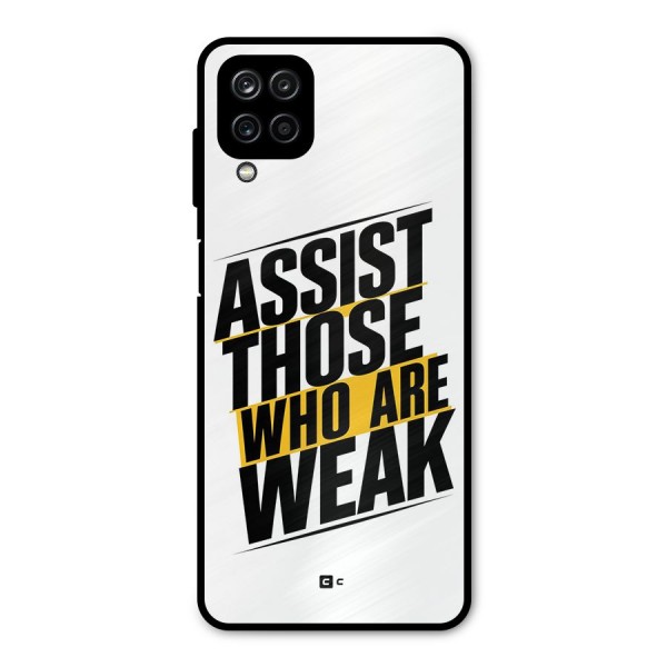 Assist Weak Metal Back Case for Galaxy A12