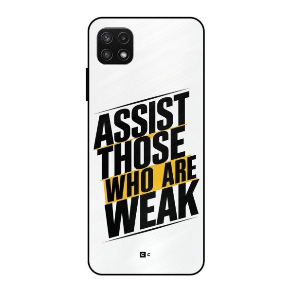 Assist Weak Metal Back Case for Galaxy A22 5G