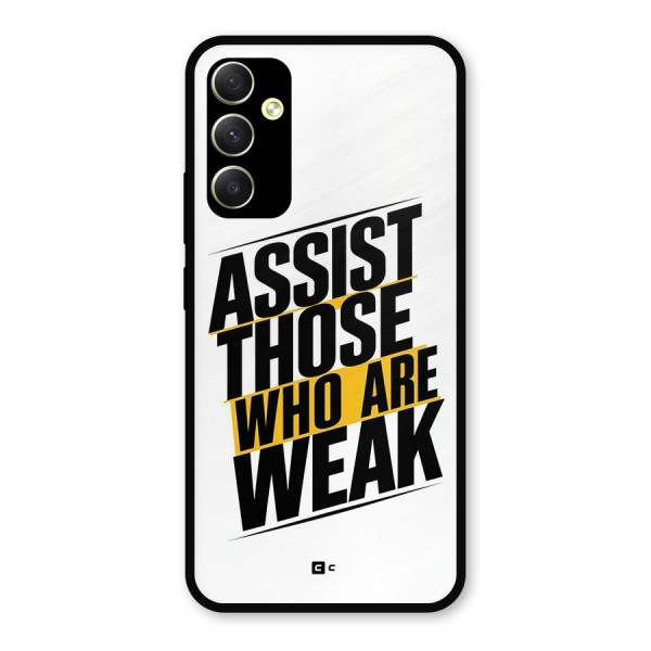 Assist Weak Metal Back Case for Galaxy A34