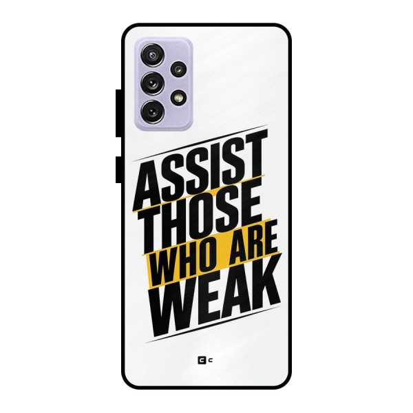 Assist Weak Metal Back Case for Galaxy A72