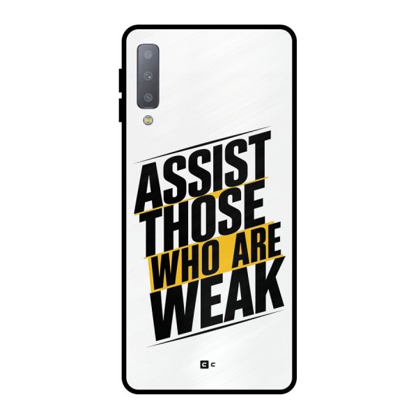 Assist Weak Metal Back Case for Galaxy A7 (2018)