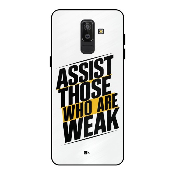 Assist Weak Metal Back Case for Galaxy J8