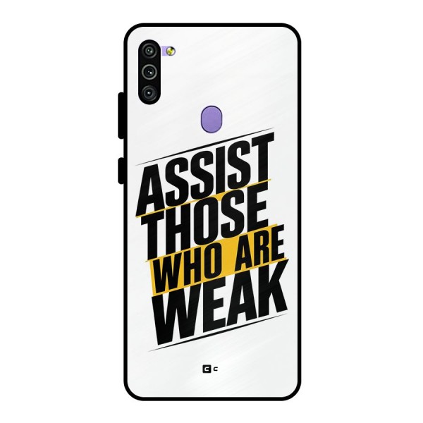 Assist Weak Metal Back Case for Galaxy M11