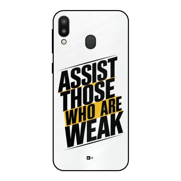 Assist Weak Metal Back Case for Galaxy M20