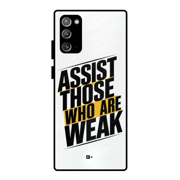 Assist Weak Metal Back Case for Galaxy Note 20