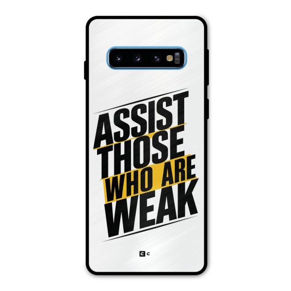 Assist Weak Metal Back Case for Galaxy S10