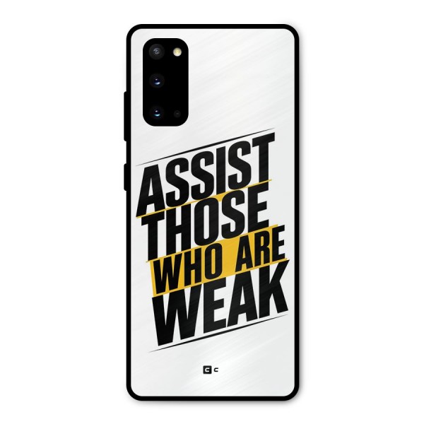 Assist Weak Metal Back Case for Galaxy S20