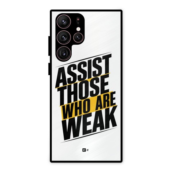 Assist Weak Metal Back Case for Galaxy S22 Ultra 5G