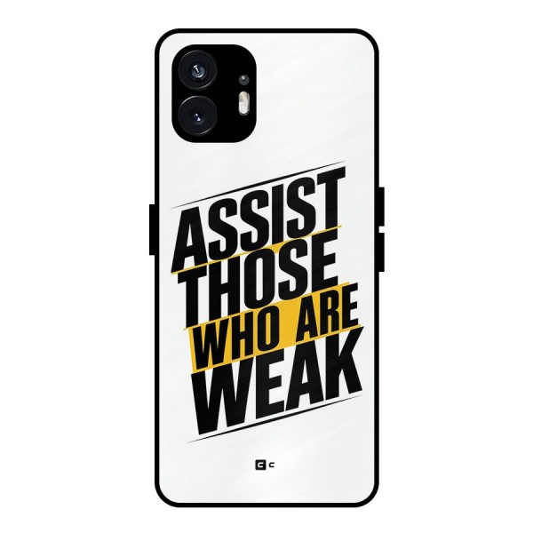 Assist Weak Metal Back Case for Nothing Phone 2