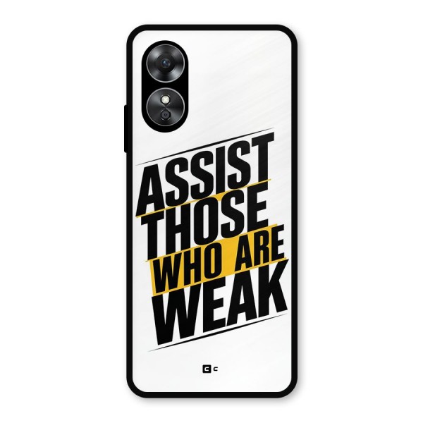 Assist Weak Metal Back Case for Oppo A17