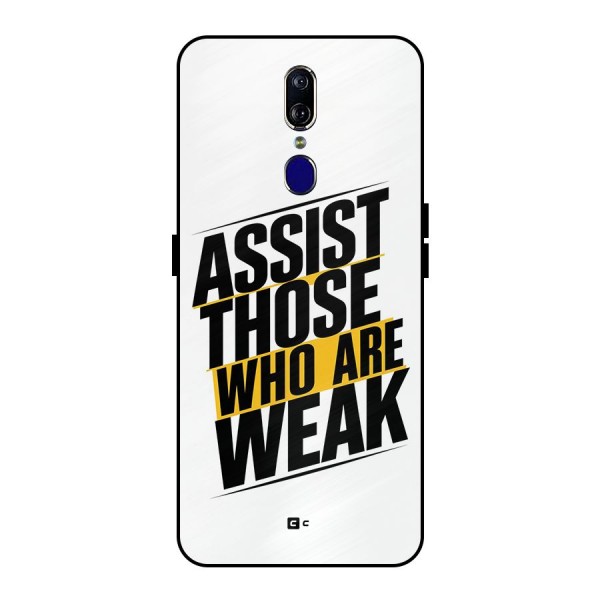 Assist Weak Metal Back Case for Oppo F11