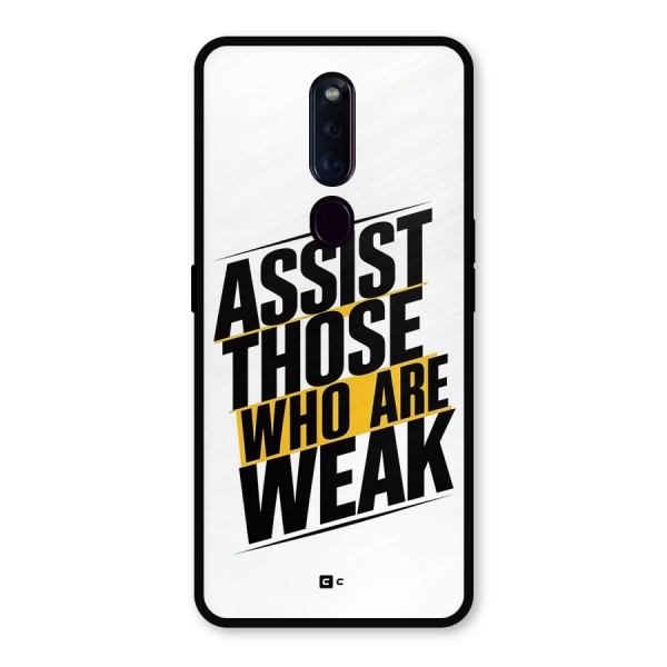 Assist Weak Metal Back Case for Oppo F11 Pro