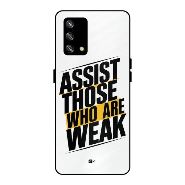 Assist Weak Metal Back Case for Oppo F19