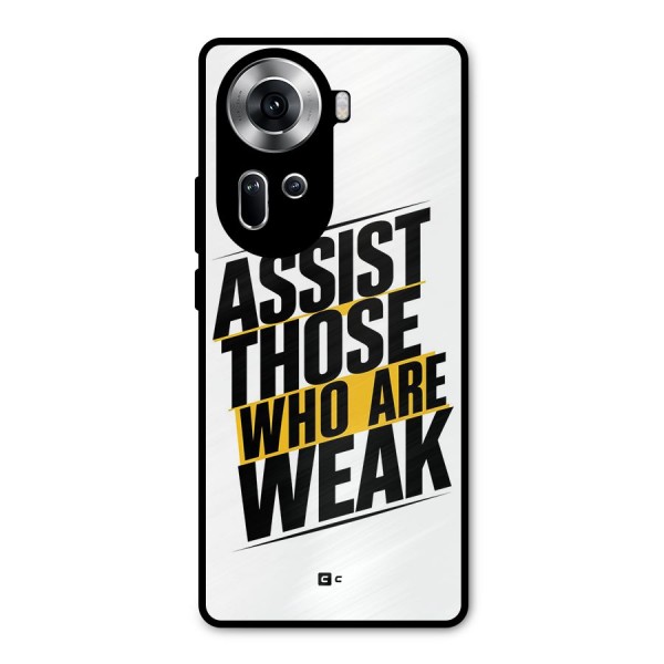 Assist Weak Metal Back Case for Oppo Reno11 5G