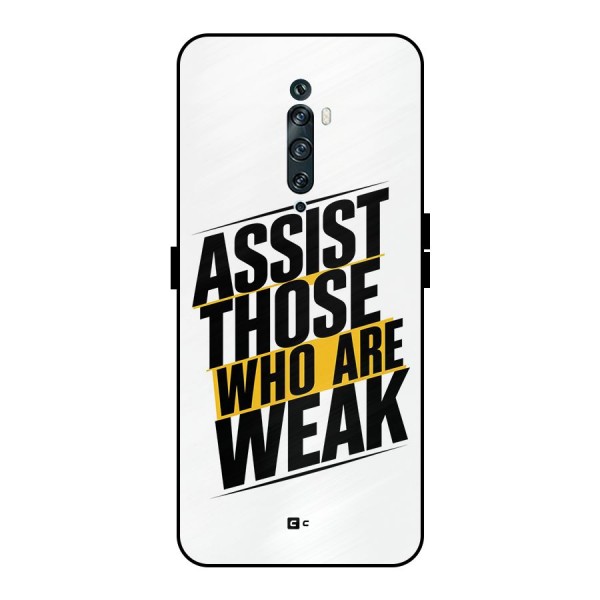 Assist Weak Metal Back Case for Oppo Reno2 F