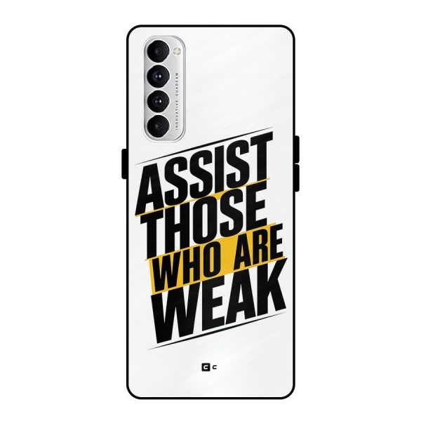 Assist Weak Metal Back Case for Oppo Reno4 Pro