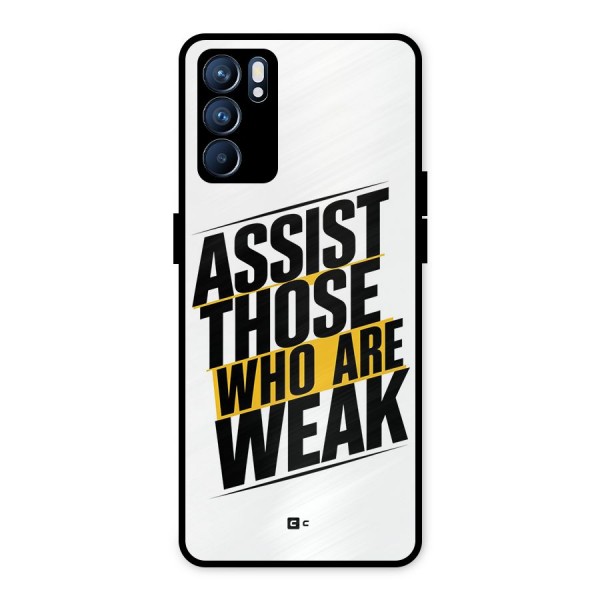 Assist Weak Metal Back Case for Oppo Reno6 5G