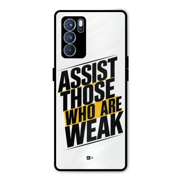 Assist Weak Metal Back Case for Oppo Reno6 Pro 5G