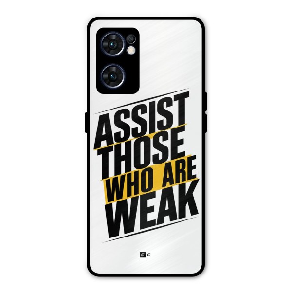 Assist Weak Metal Back Case for Oppo Reno7 5G