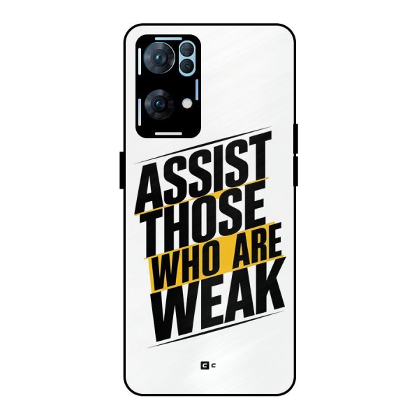 Assist Weak Metal Back Case for Oppo Reno7 Pro 5G