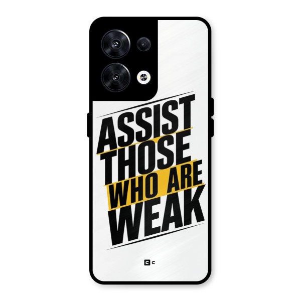 Assist Weak Metal Back Case for Oppo Reno8 5G