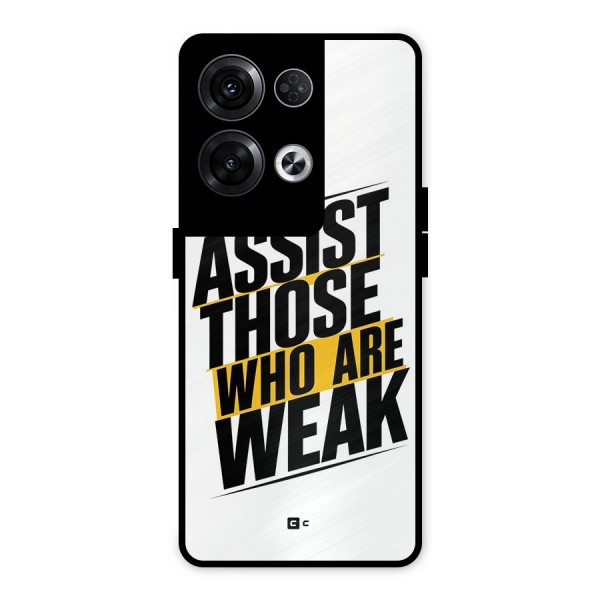 Assist Weak Metal Back Case for Oppo Reno8 Pro 5G