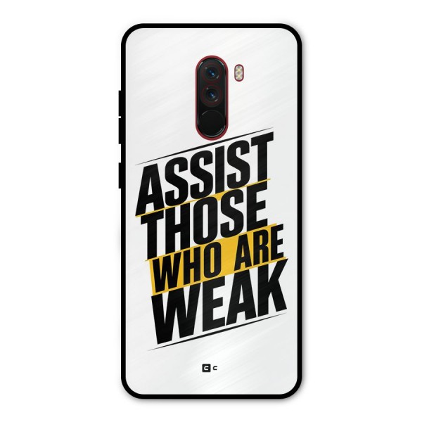 Assist Weak Metal Back Case for Poco F1