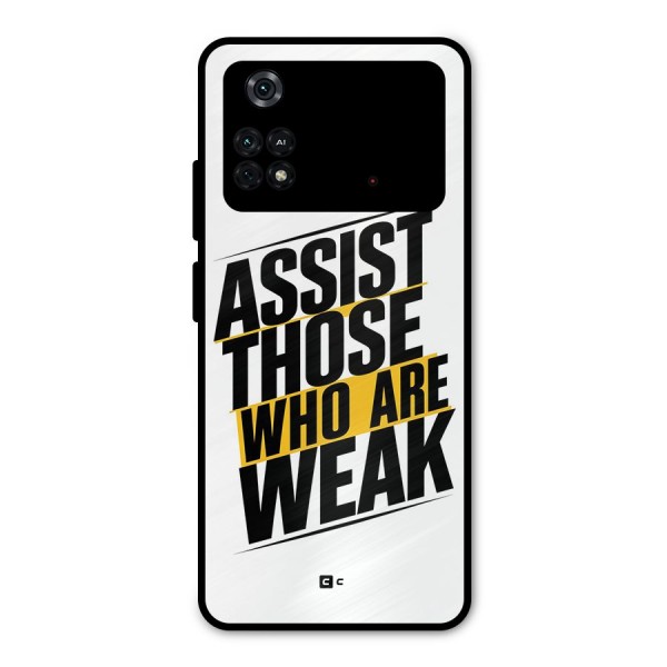 Assist Weak Metal Back Case for Poco M4 Pro 4G