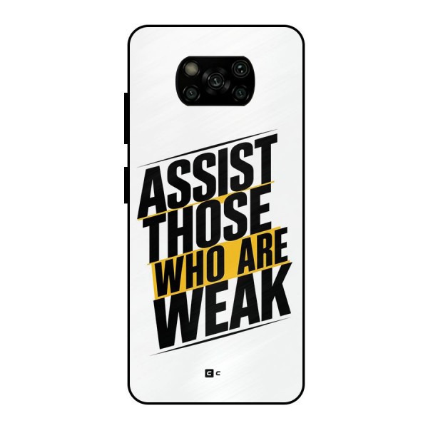 Assist Weak Metal Back Case for Poco X3