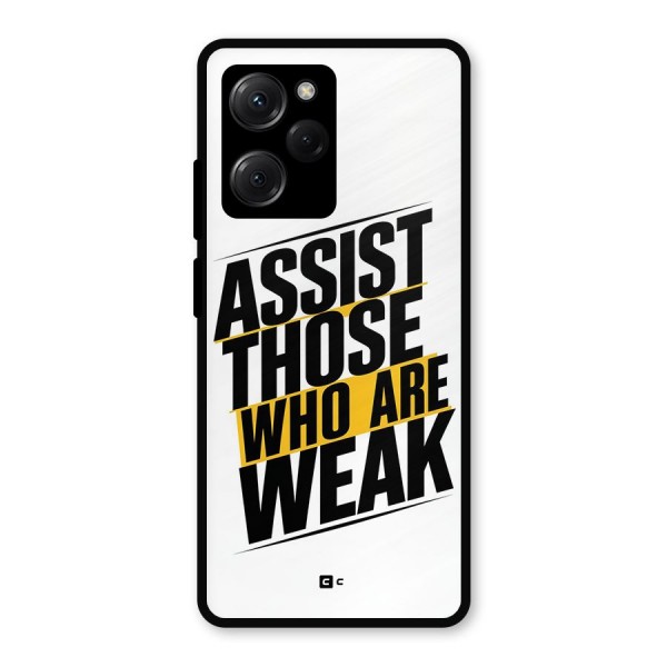 Assist Weak Metal Back Case for Poco X5 Pro