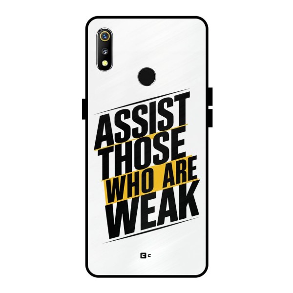 Assist Weak Metal Back Case for Realme 3