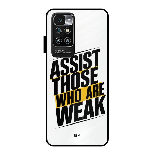 Assist Weak Metal Back Case for Redmi 10 Prime