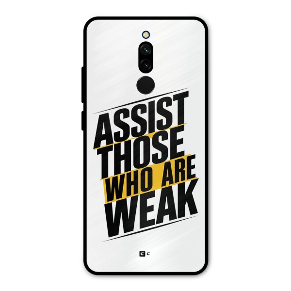 Assist Weak Metal Back Case for Redmi 8