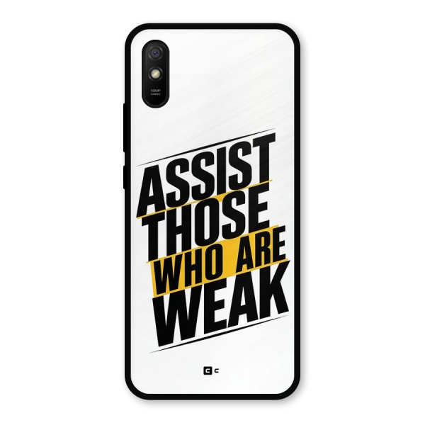 Assist Weak Metal Back Case for Redmi 9i