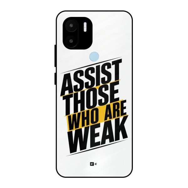 Assist Weak Metal Back Case for Redmi A1 Plus