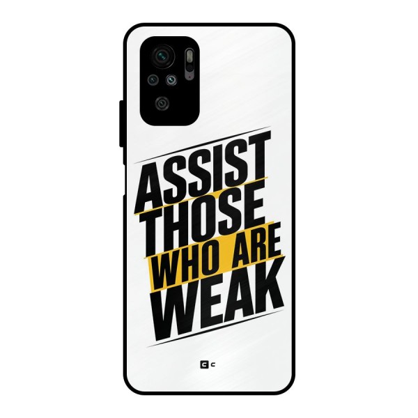 Assist Weak Metal Back Case for Redmi Note 10