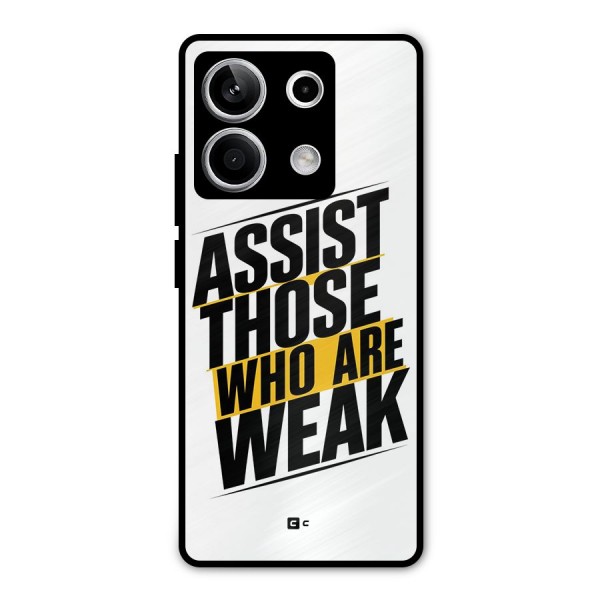 Assist Weak Metal Back Case for Redmi Note 13 5G