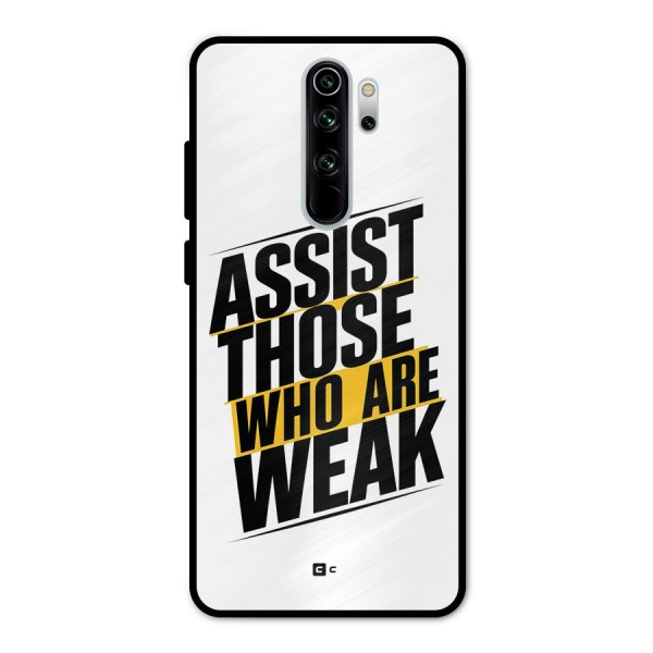 Assist Weak Metal Back Case for Redmi Note 8 Pro