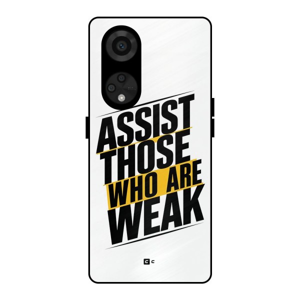 Assist Weak Metal Back Case for Reno8 T 5G