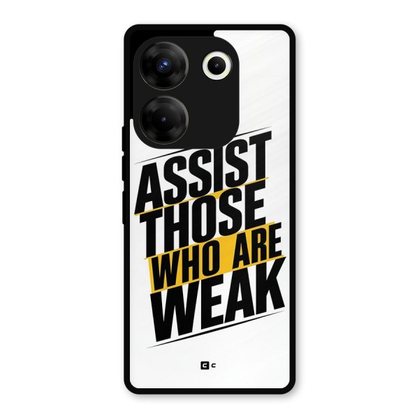 Assist Weak Metal Back Case for Tecno Camon 20