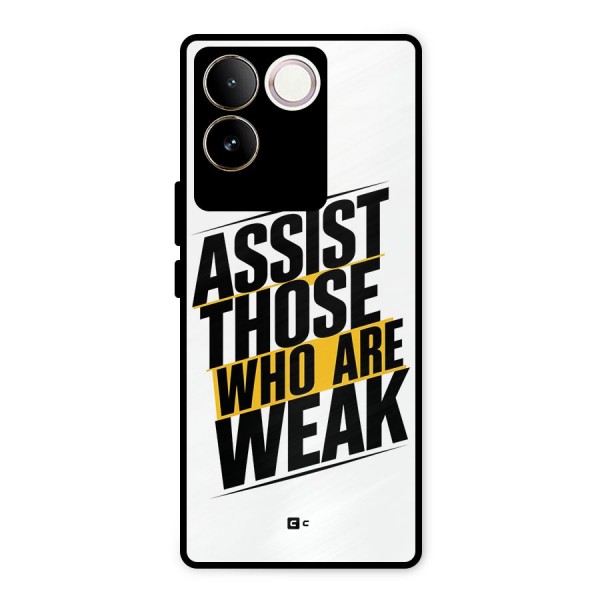 Assist Weak Metal Back Case for Vivo T2 Pro