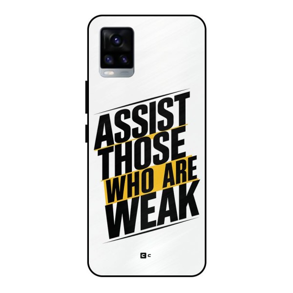 Assist Weak Metal Back Case for Vivo V20 2021