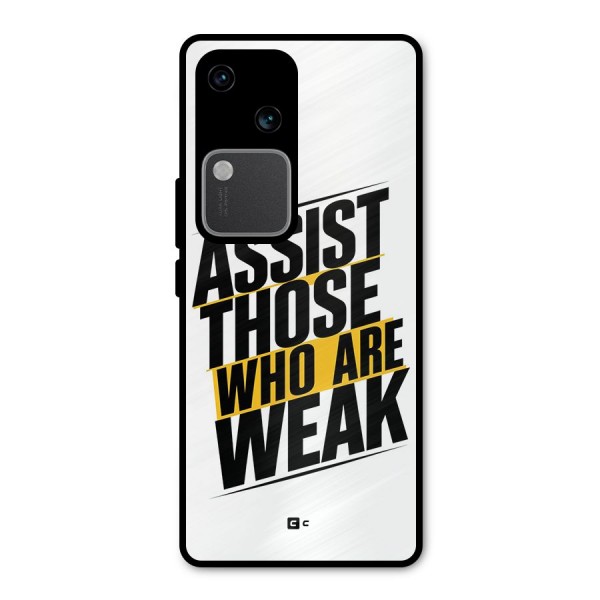 Assist Weak Metal Back Case for Vivo V30