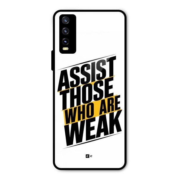 Assist Weak Metal Back Case for Vivo Y20 2021