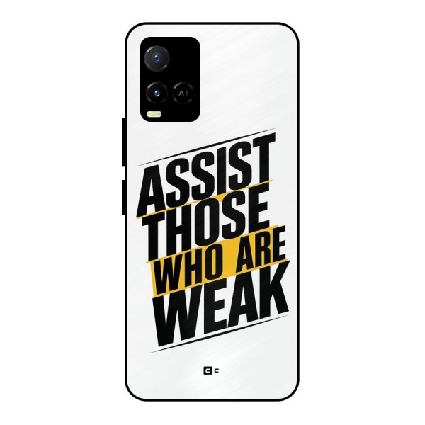 Assist Weak Metal Back Case for Vivo Y21A