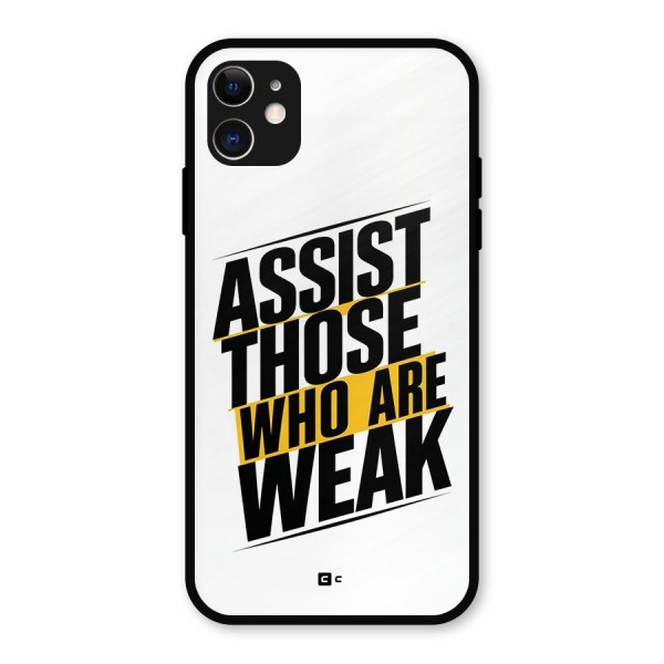 Assist Weak Metal Back Case for iPhone 11